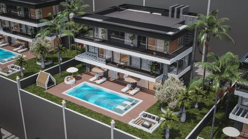 Комплекс роскошных вилл от известного застройщика в районе Бекташ (011252) — фото 1