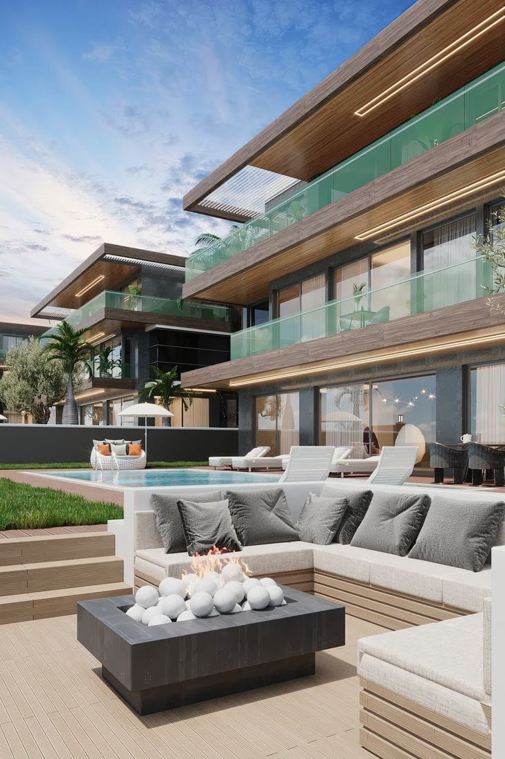 Комплекс роскошных вилл от известного застройщика в районе Бекташ (011252) — фото 12