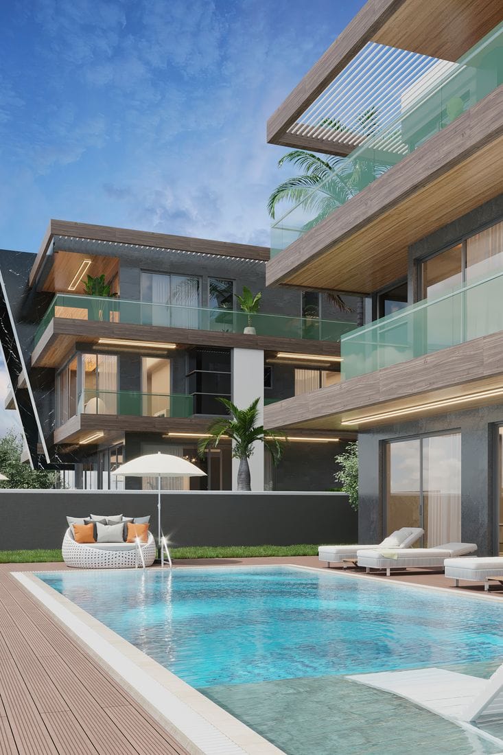 Комплекс роскошных вилл от известного застройщика в районе Бекташ (011252) — фото 24