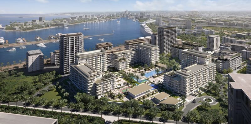 Новый уникальный комплекс апартаментов на побережье Арабского залива, Дубай (003495) — фото 1