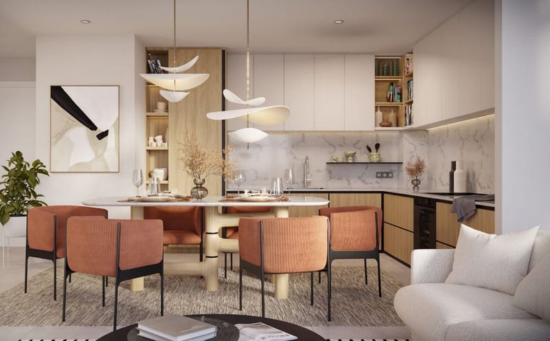 Новый уникальный комплекс апартаментов на побережье Арабского залива, Дубай (003495) — фото 9