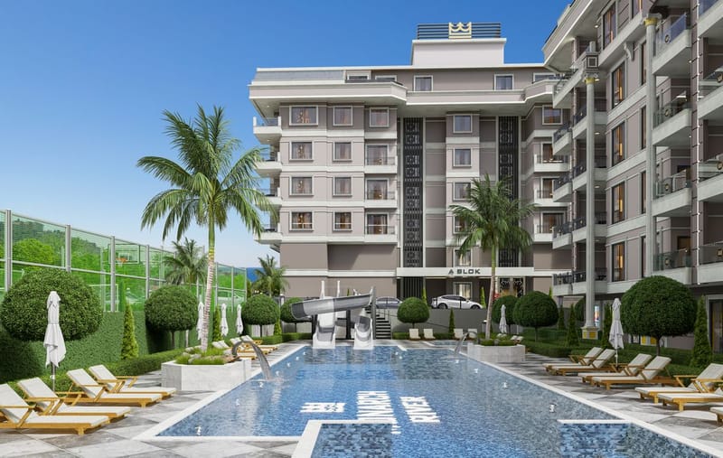 Квартиры в роскошном комплексе на второй береговой линии в районе Каргыджак (00758) — фото 3