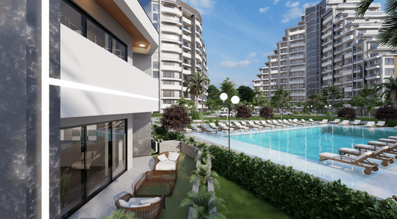 Квартиры в новом масштабном курортном комплексе в районе Газиверен (037157) — фото 3