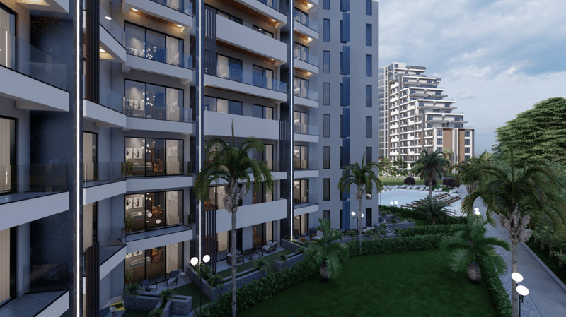 Квартиры в новом масштабном курортном комплексе в районе Газиверен (037157) — фото 4