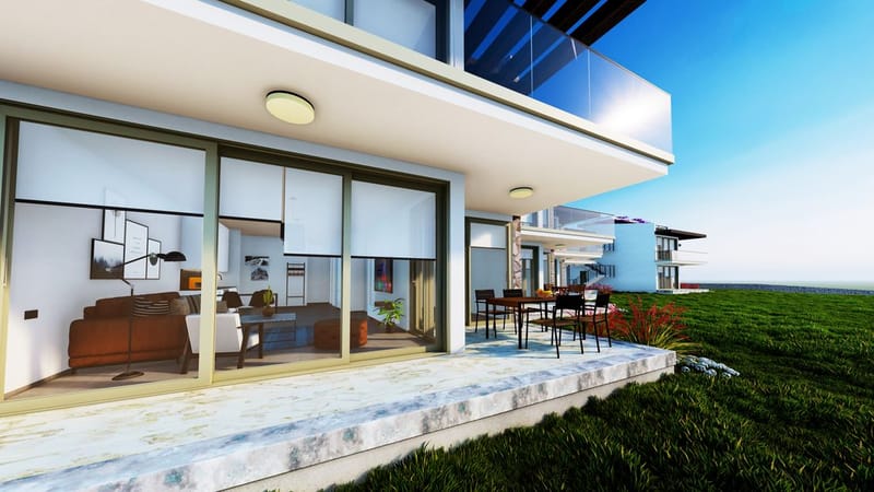 Комплекс просторных апартаментов в отличном месте на первой береговой линии в районе Эсентепе (001498) — фото 10