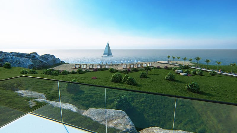 Комплекс просторных апартаментов в отличном месте на первой береговой линии в районе Эсентепе (001498) — фото 7