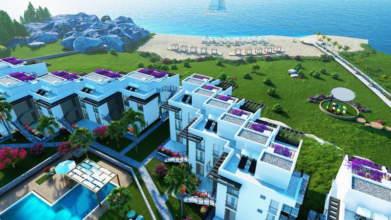 Комплекс просторных апартаментов в отличном месте на первой береговой линии в районе Эсентепе (001498) — фото 13