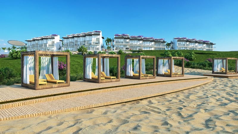 Комплекс просторных апартаментов в отличном месте на первой береговой линии в районе Эсентепе (001498) — фото 17