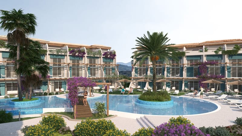 Современные апартаменты в жилом комплексе от застройщика в Гирне, Эсентепе (005498) — фото 15