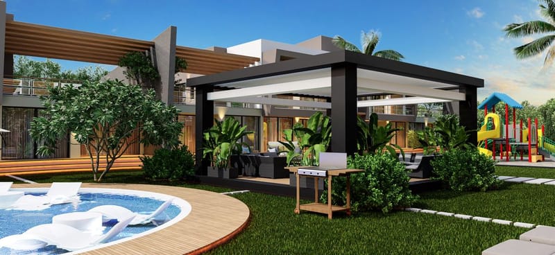 Квартиры с собственным садом в жилом комплексе от застройщика в районе Искеле (003109) — фото 11