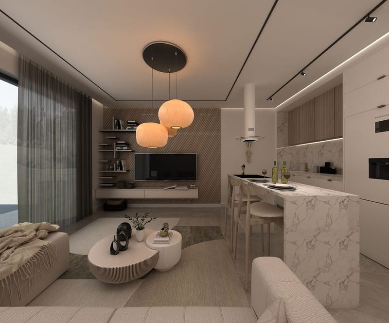 Апартаменты в комфортабельном жилом комплексе в районе Енибогазичи (001310) — фото 24