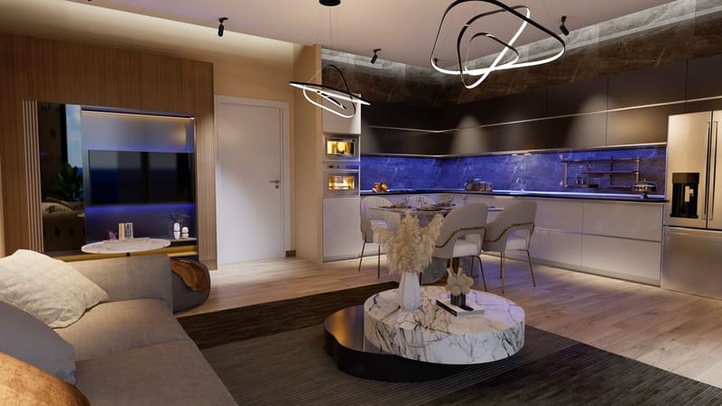 Новый современный комплекс апартаментов  в красивом городе Искеле (008109) — фото 4