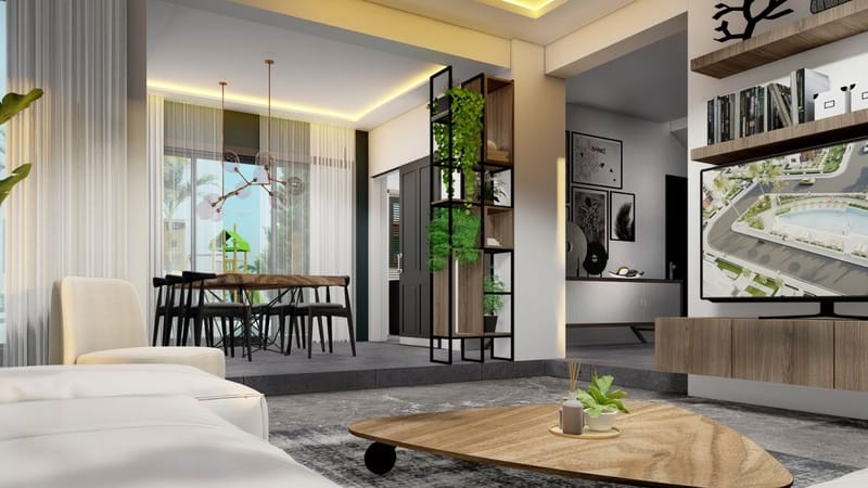 Комплекс уютных вилл в районе Лонг Бич, Искеле (004491) — фото 12