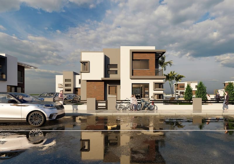 Комплекс уютных вилл в районе Лонг Бич, Искеле (004491) — фото 4