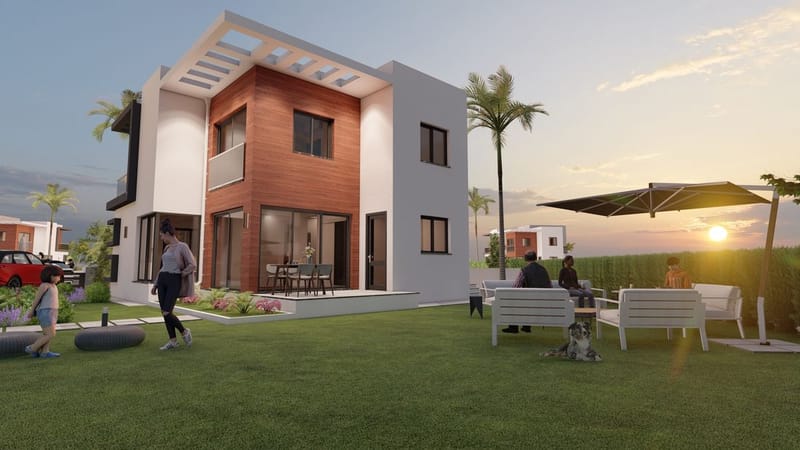 Комплекс уютных вилл в районе Лонг Бич, Искеле (004491) — фото 2