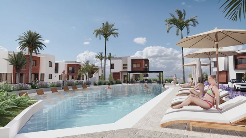 Комплекс уютных вилл в районе Лонг Бич, Искеле (004491) — фото 10