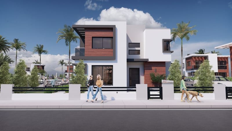 Комплекс уютных вилл в районе Лонг Бич, Искеле (004491) — фото 11