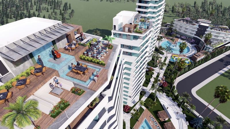 Уютные апартаменты в жилом комплексе в центре Искеле (005491) — фото 5