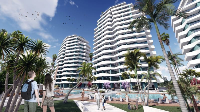 Уютные апартаменты в жилом комплексе в центре Искеле (005491) — фото 9