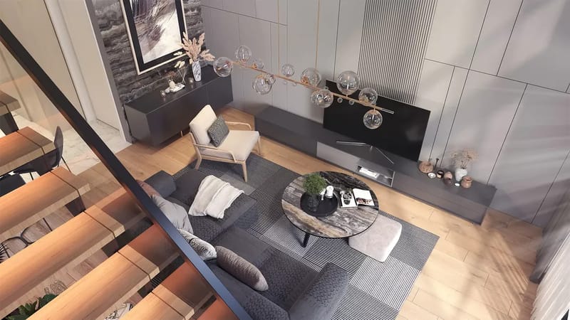 Роскошный жилой комплекс в районе Искеле, всего в 70 метрах от берега моря (004494) — фото 18