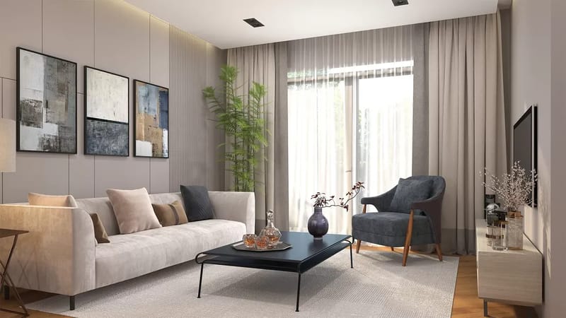 Роскошный жилой комплекс в районе Искеле, всего в 70 метрах от берега моря (004494) — фото 16