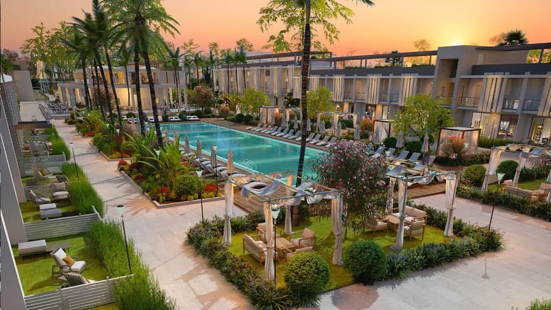 Роскошный жилой комплекс в районе Искеле, всего в 70 метрах от берега моря (004494) — фото 14