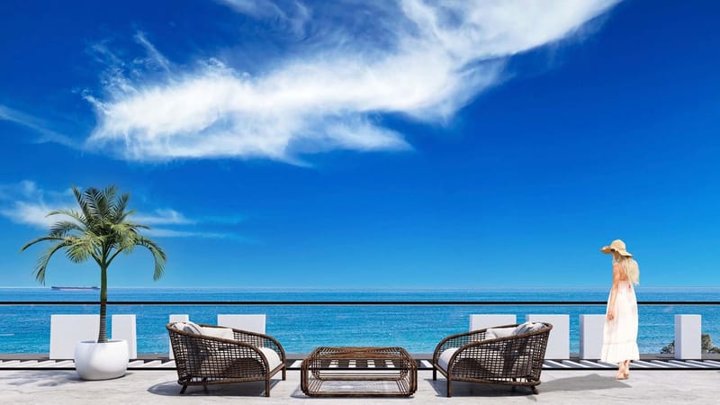 Роскошный жилой комплекс в районе Искеле, всего в 70 метрах от берега моря (004494) — фото 9