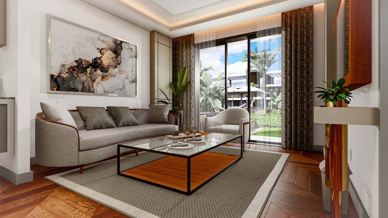 Роскошный жилой комплекс в районе Искеле, всего в 70 метрах от берега моря (004494) — фото 19