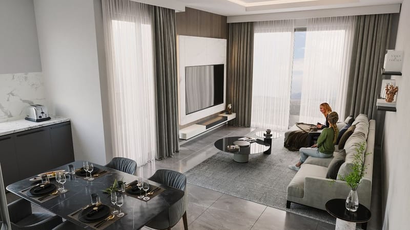 Уютные апартаменты в новом жилом комплексе от застройщика в районе Махмутлар (01828) — фото 18