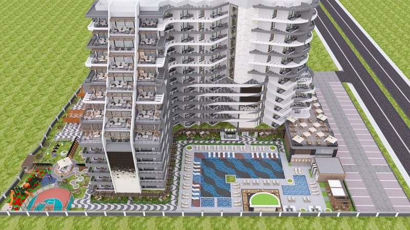 Элегантный комплекс апартаментов в городе Лефке, в прекрасном районе Гюзельюрт (02305) — фото 6