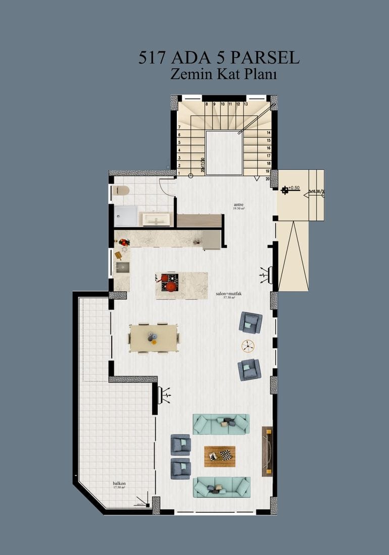 Уникальная вилла с панорамным видом на море от застройщика в районе Каргыджак (00683) — фото 15
