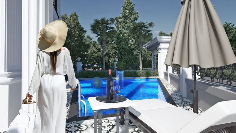 Уникальная вилла с панорамным видом на море от застройщика в районе Каргыджак (00683) — фото 4