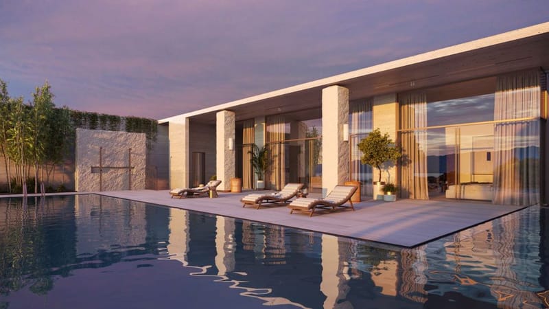 Роскошные виллы с бассейнами и видом на океан, у пляжа Меласти (013138) — фото 6