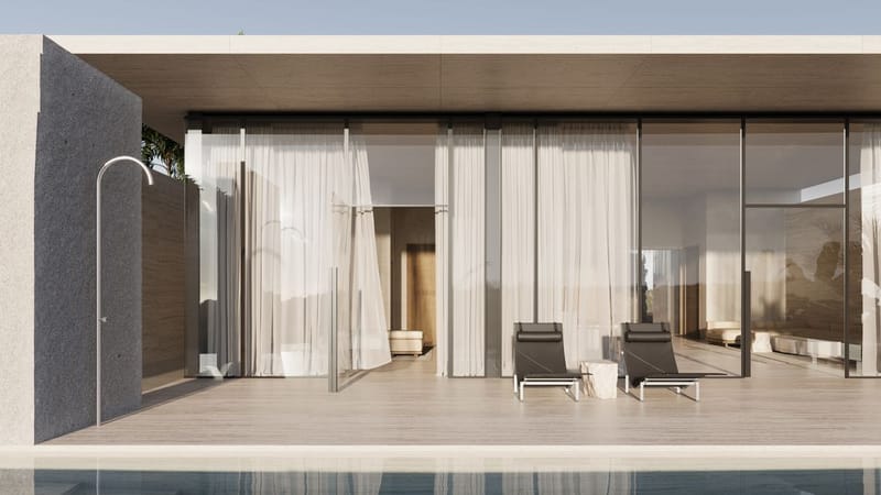 Роскошные виллы с бассейнами и видом на океан, у пляжа Меласти (013138) — фото 14