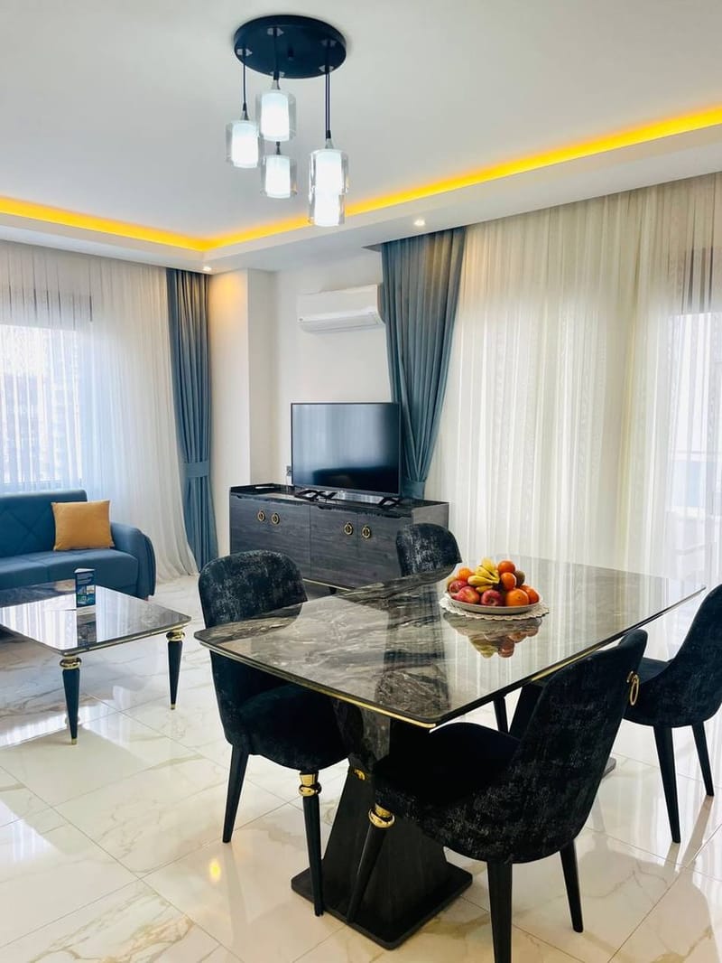 Элегантная квартира 1+1 в аренду всего в 800 метрах от моря в Махмутларе (0080001) — фото 1