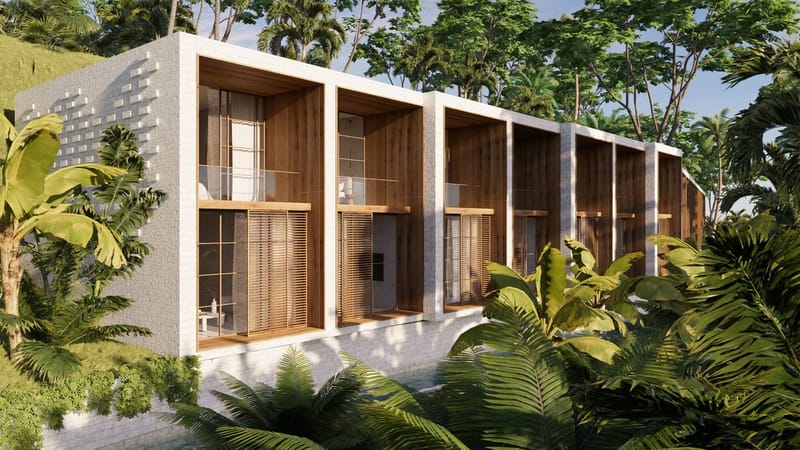 Виллы в комплексе в районе Букит на живописном острове Бали (019138) — фото 1