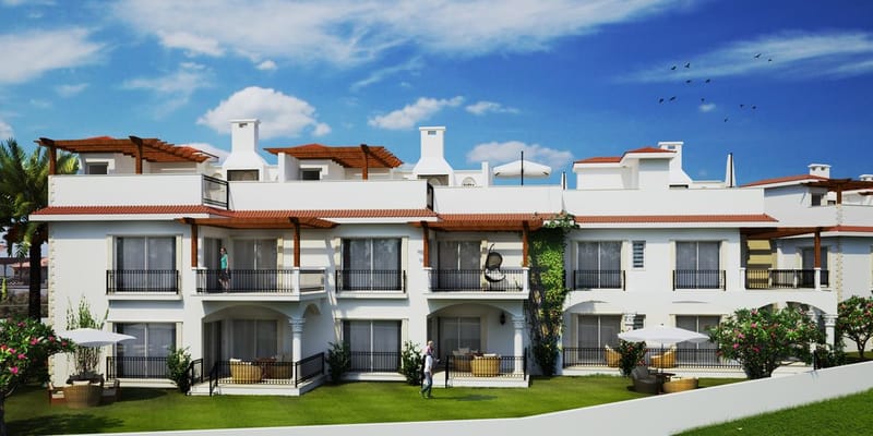 Квартиры с 2 спальнями в готовом жилом комплексе на берегу моря в Эсентепе (012498) — фото 4