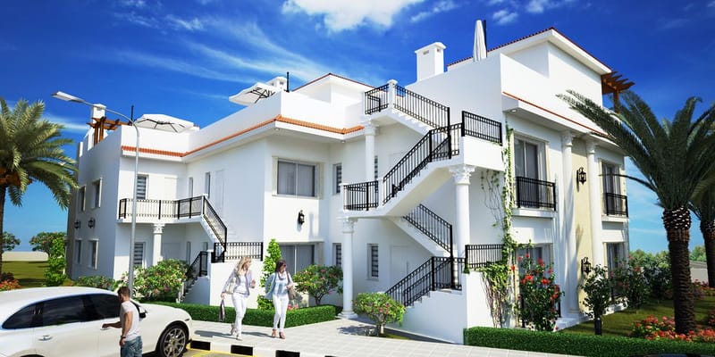 Квартиры с 2 спальнями в готовом жилом комплексе на берегу моря в Эсентепе (012498) — фото 2