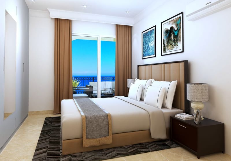 Квартиры с 2 спальнями в готовом жилом комплексе на берегу моря в Эсентепе (012498) — фото 14