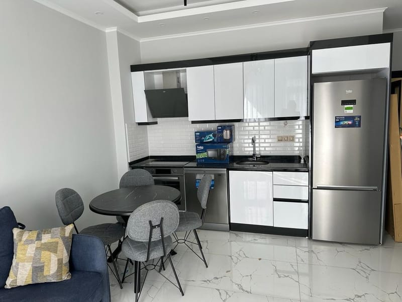 Уютная квартира с мебелью и техникой в готовом жилом комплексе в центре Алании (30200) — фото 7