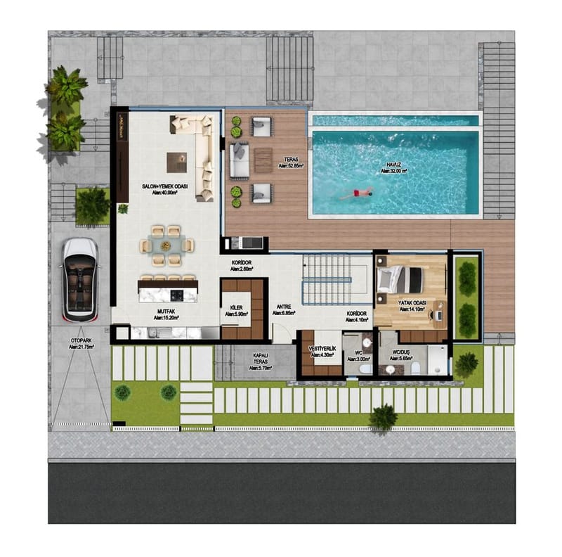 Эксклюзивный жилой комплекс вилл в престижном районе Арапкой (002406) — фото 28