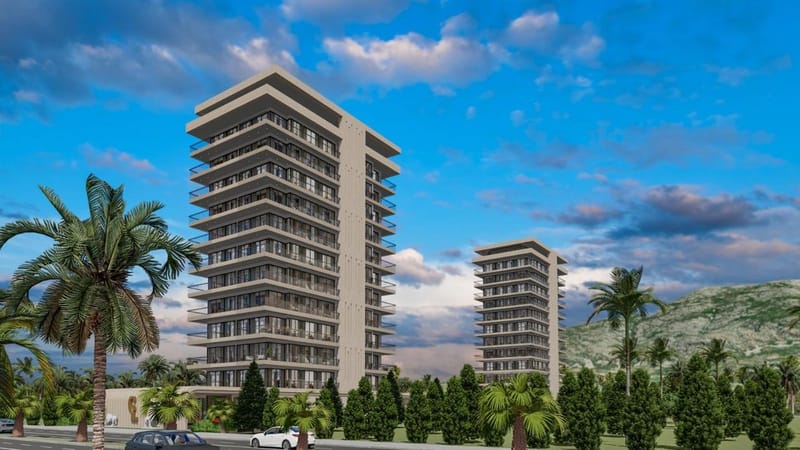 Просторные апартаменты в жилом комплексе в районе Махмутлар (001441) — фото 1