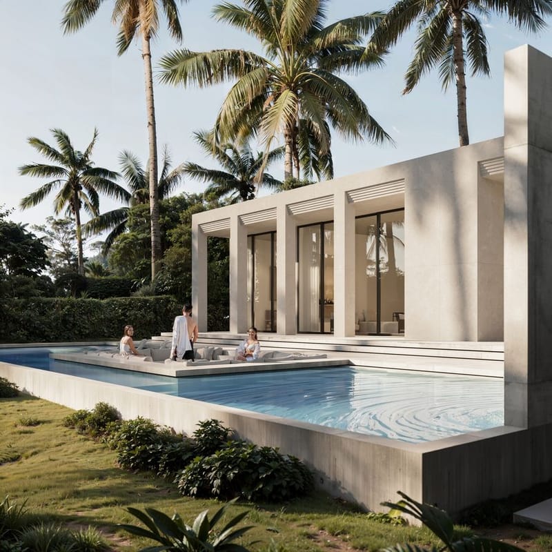 Виллы в новом комплексе в элитной локации острова, у пляжа Меласти (021138) — фото 2