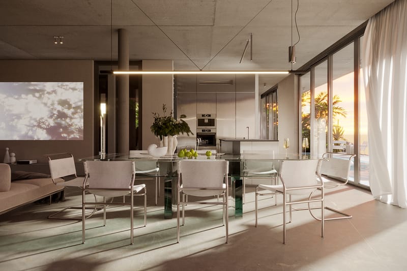 Виллы в новом комплексе в элитной локации острова, у пляжа Меласти (021138) — фото 22