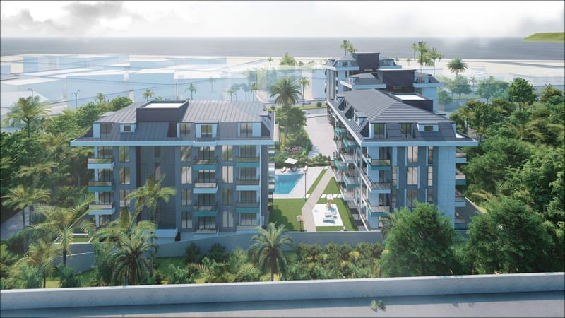 Дуплекс в центре Алании, разделенный на две просторные квартиры 1+1 (31600) — фото 1