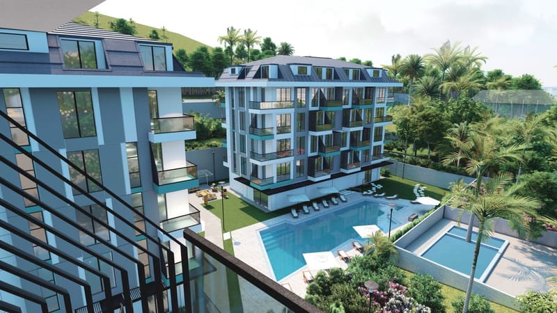 Дуплекс в центре Алании, разделенный на две просторные квартиры 1+1 (31600) — фото 6