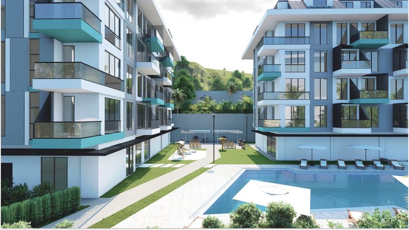 Дуплекс в центре Алании, разделенный на две просторные квартиры 1+1 (31600) — фото 2