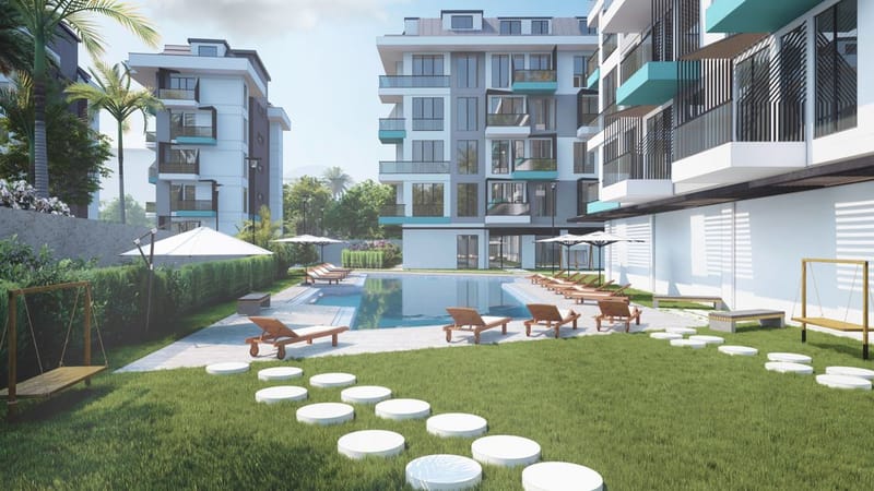 Дуплекс в центре Алании, разделенный на две просторные квартиры 1+1 (31600) — фото 5