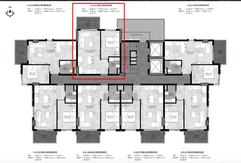 Уютная квартира 1+1 в районе Демирташ (33800) — фото 2