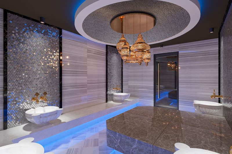 Уютная квартира в жилом комплексе, в самом сердце Алании на улице Сарай (34600) — фото 14